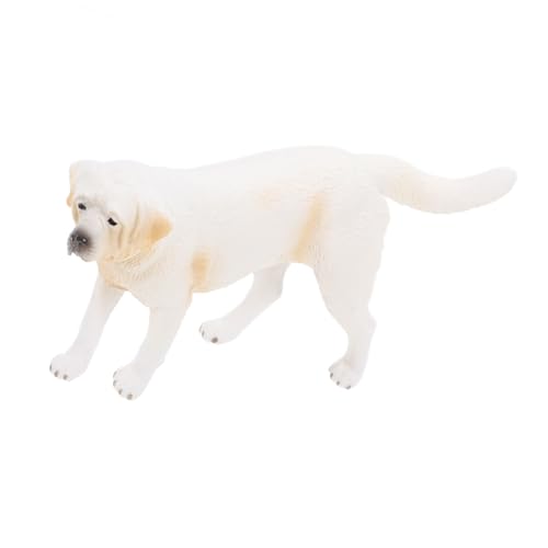 FIXOSHEE Realistische Kleine Hundefigur aus PVC Stehende Dekofigur für Kinderzimmer und Schreibtisch Detailgetreuer St Hund als und Stabile Tierfigur fürs Zuhause von FIXOSHEE