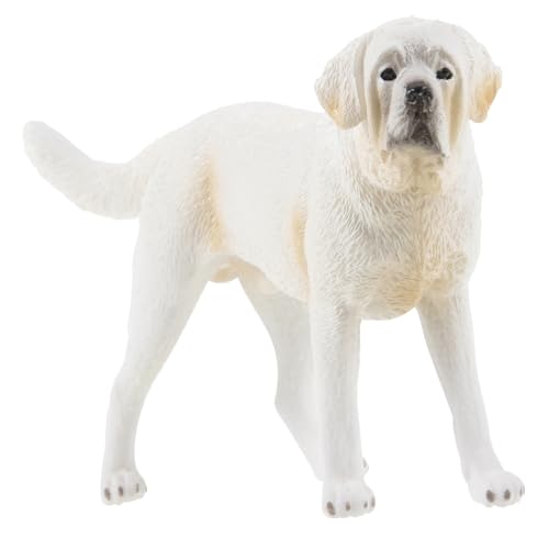 FIXOSHEE Realistische Saint Hund Figur Dekoratives Modell aus Kunststoff Detailreiche Desktop Deko für Zuhause Büro Miniatur Garten und Terrarien von FIXOSHEE