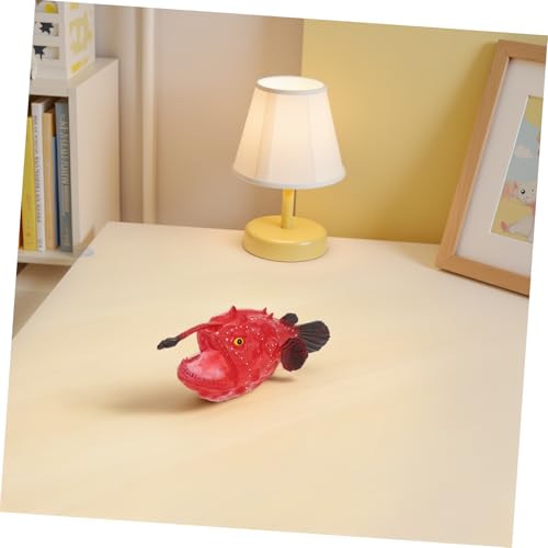 FIXOSHEE Realistische Tiefsee Kreaturen Mini Anglerfisch Figur Kunststoff Meereslebewesen Modell für Wissenschaftsprojekte Sensorische Bins Kindergeburtstag von FIXOSHEE