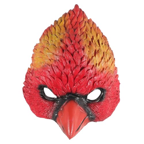 FIXOSHEE Realistische Vogelkopf Maske Rot Tiergesicht Tiermaske für Karneval Fasching Kostüm Party Requisit für Erwachsene FIXOSHEE Realistische Vogelkopf Maske Rot Tiergesicht Tiermaske für Karneval Fasching Kostüm Party Requisit für Erwachsene von FIXOSHEE