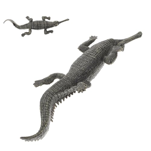 FIXOSHEE Realistisches Alligator Modell aus Kunststoff Detailgetreue Simulation Lebensechte Tierfigur als Dekoration und Pädagogisches Lernspielzeug für Garten und Schreibtischdeko von FIXOSHEE