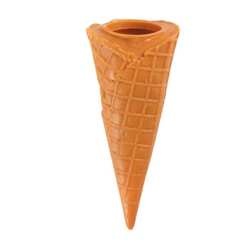 FIXOSHEE Realistisches Eiscreme Modell aus Leichtem PVC Farbenfrohes Stabiles Eistüten Dekoobjekt für Dessertläden Schaufenster und Miniaturhäuser Vielseitiges Fake Food Display Zubehör von FIXOSHEE
