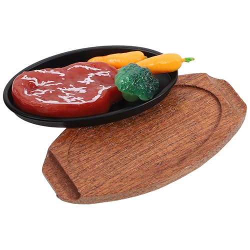 FIXOSHEE Realistisches Miniatur Steak Modell Simuliertes Essen Puppenhaus Zubehör Spielküche Deko Robust Leicht Tragbar Für Rollenspiele Und Display FIXOSHEE Realistisches Miniatur Steak Modell Simuliertes Essen Puppenhaus Zubehör Spielküche Deko Robust Leicht Tragbar Für Rollenspiele Und Display von FIXOSHEE