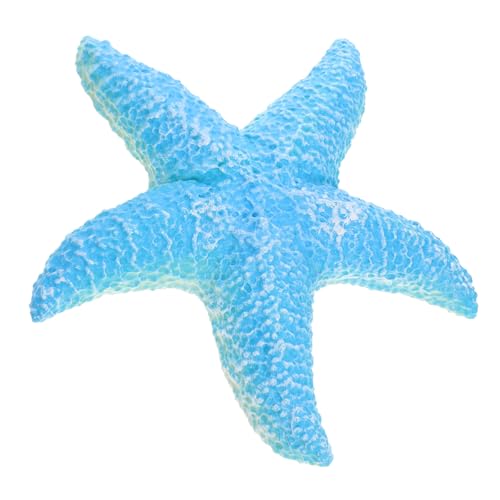FIXOSHEE Realistisches Seestern Modell Figur Tier Simulation Dekoration für Zimmer Garten Lernhilfe Blau Gefüllt von FIXOSHEE