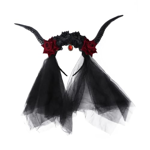 FIXOSHEE Retro Hörner Haarreif Antilope Gothic Haarschmuck Halloween Kostüm Party Zubehör für Damen und Mädchen FIXOSHEE Retro Hörner Haarreif Antilope Gothic Haarschmuck Halloween Kostüm Party Zubehör für Damen und Mädchen von FIXOSHEE