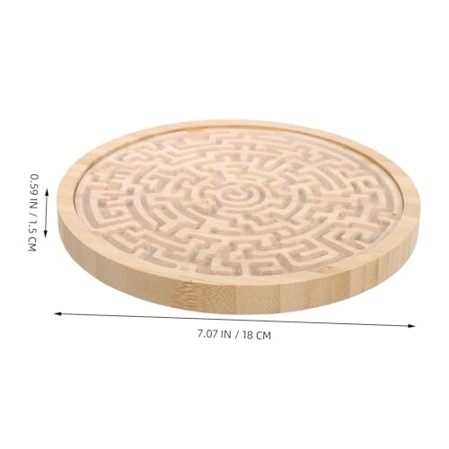 FIXOSHEE Rundes Holz Labyrinthspielzeug für Balancespiel mit Perlen Lernspielzeug für Kleinkinder und Vorschulkinder Fördert Räumliches und Motorische Fähigkeiten Pädagogisches Puzzle FIXOSHEE Rundes Holz Labyrinthspielzeug für Balancespiel mit Perlen Lernspielzeug für Kleinkinder und Vorschulkinder Fördert Räumliches und Motorische Fähigkeiten Pädagogisches Puzzle von FIXOSHEE