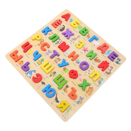 FIXOSHEE Russisches Alphabet: Holzpuzzle Für Kinder – Montessori-lernspielzeug Für Kreativität – Bunte Buchstabenblöcke Für Rechtschreibung Und Sprachentwicklung FIXOSHEE Russisches Alphabet: Holzpuzzle Für Kinder – Montessori-lernspielzeug Für Kreativität – Bunte Buchstabenblöcke Für Rechtschreibung Und Sprachentwicklung von FIXOSHEE