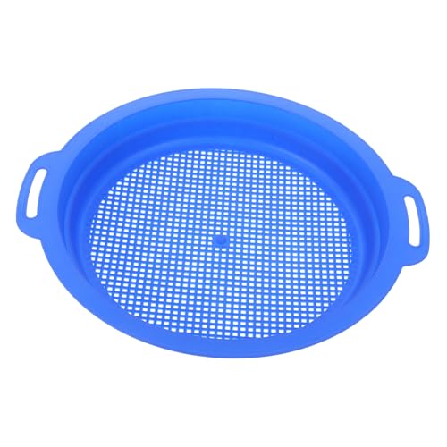 FIXOSHEE Sandspielzeug Sandsieb Strandset aus Sicherem Kunststoff Leichtes Sand Sifter Toy für Strand und Sandkasten Fördert Feinmotorik und Koordination Tragbar und Einfach zu Greifen Blau von FIXOSHEE