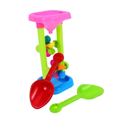 FIXOSHEE Sandspielzeug für Strandset mit Sanduhr und Wassermühle Leicht Robust Sicher für Strand Sandkasten Pool und Garten Fördert Kreatives und Motorische Fähigkeiten von FIXOSHEE