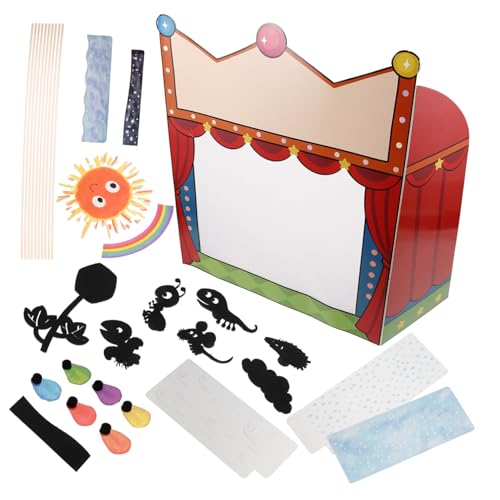 FIXOSHEE Schattenpuppen Set für Innovativem DIY Bastelmaterial Pädagogisches Puppentheater Zubehör für Kreatives Geschichtenerzählen Wissenschaftliches Experimentierspielzeug für von FIXOSHEE