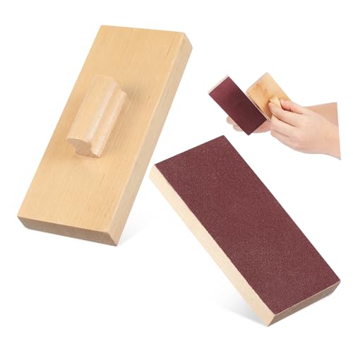 FIXOSHEE Schlaginstrument für Sandblock Shaker-Instrument Schlaginstrumente für Vorschule farbig klein Musikspielzeug für Musikinstrumente Kinderinstrumente Buchenholz von FIXOSHEE