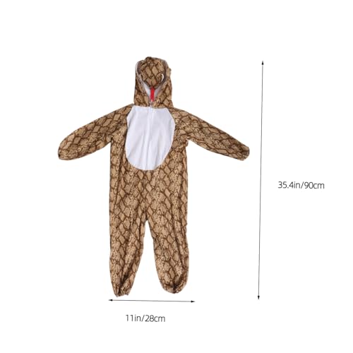 FIXOSHEE Schlangenkostüm Weiches Atmungsaktives Tierkostüm Für Fasching Karneval Tanzparty Rollenspiel Halloween Verkleidung Jungen Mädchen von FIXOSHEE