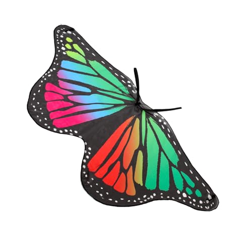 FIXOSHEE Schmetterlingsflügel Umhang Leichtes Polyester Cosplay Kostüm für Karneval Halloween Motto Partys Mädchen Cape FIXOSHEE Schmetterlingsflügel Umhang Leichtes Polyester Cosplay Kostüm für Karneval Halloween Motto Partys Mädchen Cape von FIXOSHEE