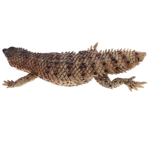 FIXOSHEE Simuliertes Echsenmodell aus Stabilem Kunststoff Kleines Dekoratives Reptilienmodell mit Realistischer Form Lebensechte Eidechsenfigur als Pädagogisches Anschauungsobjekt Leicht von FIXOSHEE