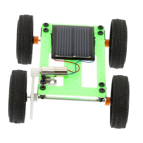 FIXOSHEE Solar Auto Bausatz DIY Solarfahrzeug Wissenschaftliches Lernspielzeug mit Elektromotor Grün Praktisches Experimentier von Technikverständnis und Kreativität von FIXOSHEE