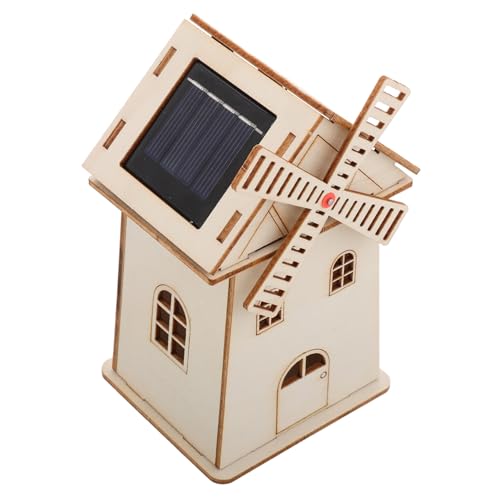 FIXOSHEE Solarbetriebenes DIY Holz Windmühlenmodell zum Bemalen Umweltfreundliches Lernspielzeug für Erwachsene Kreatives Bastelset Dekoratives Windrad für Schreibtisch und Regal FIXOSHEE Solarbetriebenes DIY Holz Windmühlenmodell zum Bemalen Umweltfreundliches Lernspielzeug für Erwachsene Kreatives Bastelset Dekoratives Windrad für Schreibtisch und Regal von FIXOSHEE