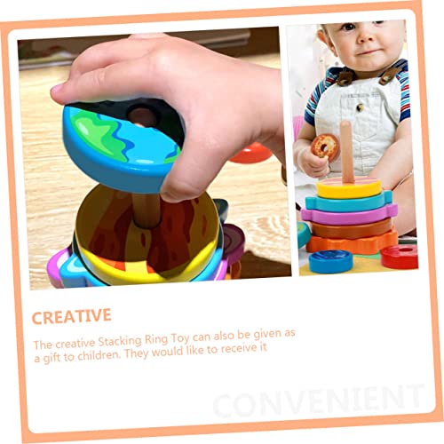 FIXOSHEE Spielset mit Farbenfrohen Ringen für Kleinkinder Hautfreundlich und Sicher Fördert Farb und Formwahrnehmung Sowie Kreativität Motorikspielzeug und für Junge Mädchen von FIXOSHEE