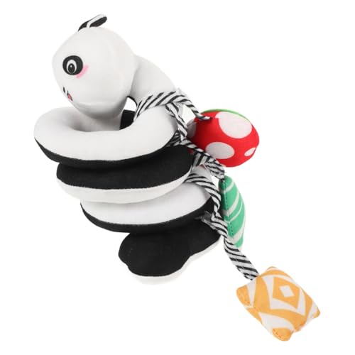 FIXOSHEE Spiralhänger Plüsch Panda Hochkontrast Motorikspielzeug für Neugeborene Babyschale und Kinderbett Weiches Sicheres Greifspielzeug für Jungen und Mädchen von Monaten von FIXOSHEE