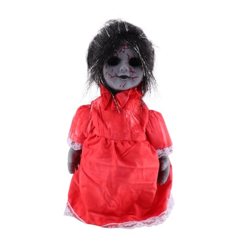 FIXOSHEE Sprachgesteuerte glühende Geisterbaby Halloween Spukhaus Requisiten gruselige Spukpuppe Spukhausdekorationen Voice kontrollierter Geist Plastik rot FIXOSHEE Sprachgesteuerte glühende Geisterbaby Halloween Spukhaus Requisiten gruselige Spukpuppe Spukhausdekorationen Voice kontrollierter Geist Plastik rot von FIXOSHEE
