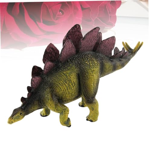FIXOSHEE Stegosaurus Dinosaurier Modell Figur Kunststoff Stehend Dekoration für Kinderzimmer und Schreibtisch Realistisches Prähistorisches Farbige Ornament von FIXOSHEE