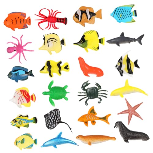 FIXOSHEE Teiliges Aquarium Dekorationsset Tropische Fische und Meerestiere Figuren Realistische Farbintensive Deko für Fischbecken Langlebige Aquarium Ornamente für Lebendige von FIXOSHEE
