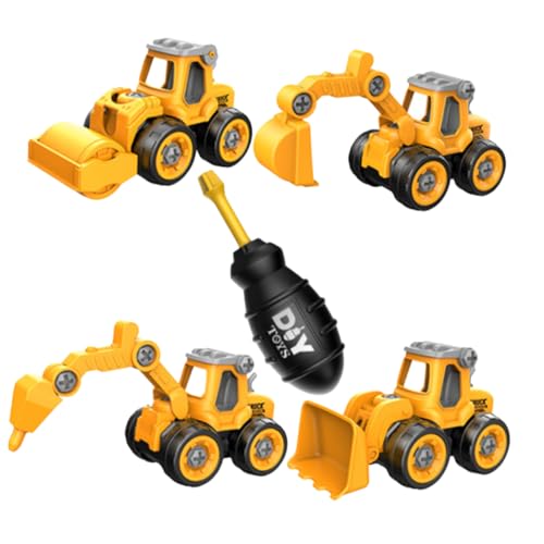 FIXOSHEE Teiliges Kinderbau Set Abnehmbares DIY Baufahrzeug mit Schraubendreher Pädagogisches Montage für Jungen und Mädchen Fördert Kreativität und Motorik von FIXOSHEE