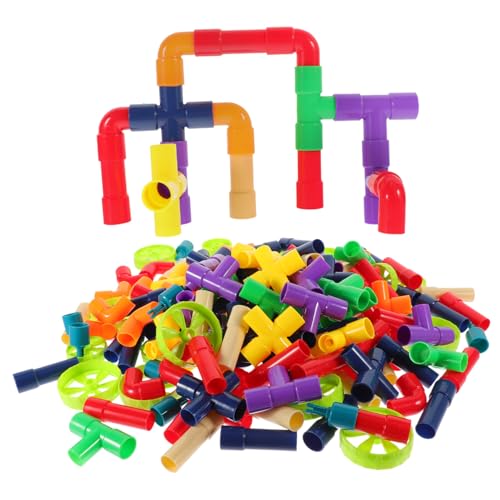 FIXOSHEE Teiliges Kinderbausteine Hochwertigem Kunststoff Farbenfrohe Große Steckbausteine für Kleinkinder Fördert Kreativität Koordination und Zahlenverständnis Sicheres Zufällige Farbe von FIXOSHEE