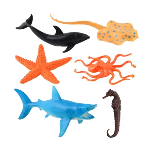 FIXOSHEE Teiliges Realistische Meerestier Figuren aus PVC Langlebige Simulation Meeresorganismen Pädagogisches für Geeignet als Partygeschenk und Lernhilfe Zufällige Farbe Zufällige Farbe von FIXOSHEE