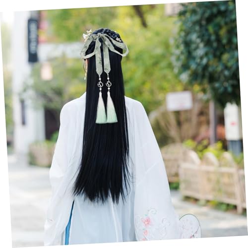 FIXOSHEE Traditionelles Hanfu Haarschmuck Haarband mit Sanftem Farbverlauf und Quaste Langlebiges Weiches Seidenhaarband für Chinesische Kostüme und Hanfu Cosplay von FIXOSHEE