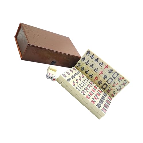 FIXOSHEE Tragbares Mini Mahjong Spielset mit Würfeln Kompaktes Chinesisches Reisespiel für Familie Freunde und Partyunterhaltung Unterwegs Leicht und Handlich für Zuhause und Reisen FIXOSHEE Tragbares Mini Mahjong Spielset mit Würfeln Kompaktes Chinesisches Reisespiel für Familie Freunde und Partyunterhaltung Unterwegs Leicht und Handlich für Zuhause und Reisen von FIXOSHEE