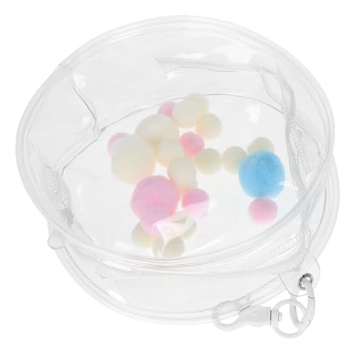 FIXOSHEE Transparente Mini spielzeugtasche mit Schlüsselanhänger Baumwollpuppe Schutzbeutel Kratzfest mit Knopf und Fellbommel Modischer Mini Rucksack anhänger für Unterwegs FIXOSHEE Transparente Mini spielzeugtasche mit Schlüsselanhänger Baumwollpuppe Schutzbeutel Kratzfest mit Knopf und Fellbommel Modischer Mini Rucksack anhänger für Unterwegs von FIXOSHEE