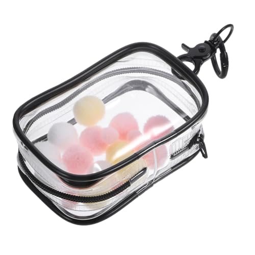 FIXOSHEE Transparente PVC Puppe Aufbewahrungstasche mit Haken Kompakt und Stabil Outdoor Doll Holder Kleine Handtasche für Figuren Praktischer Robuster Beutel für Unterwegs von FIXOSHEE