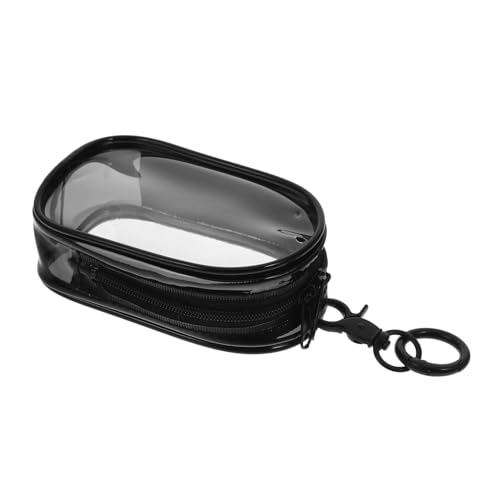 FIXOSHEE Transparente PVC Puppen Aufbewahrungstasche mit Schlüsselanhänger Kleine Tragbare Figurentasche Reißverschlossene Transparente Puppen vitrine für Mädchen von FIXOSHEE
