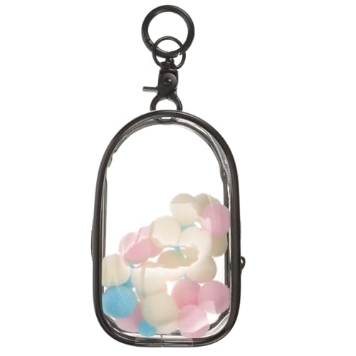 FIXOSHEE Transparente Puppen Aufbewahrungstasche Tragbarer Staubdichter Kunststoff Beutel mit Haken für Outdoor Kleine Figuren und Sammelobjekte von FIXOSHEE