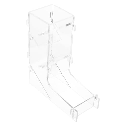 FIXOSHEE Transparenter Acryl Würfelturm mit Tablett Robuster Tragbarer Würfelroller für Brettspiele Fairer Würfelwurf Leicht Kompakt Geeignet für Tischspiele und Rpgs von FIXOSHEE