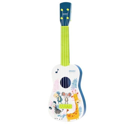 FIXOSHEE Ukulele Simulation Musikinstrument für Anfänger Langlebiges Sicheres Kunststoffmodell Musikpädagogisches Lernspielzeug für Jungen und Mädchen Realistisch Zufällige Zufällige Farbe von FIXOSHEE