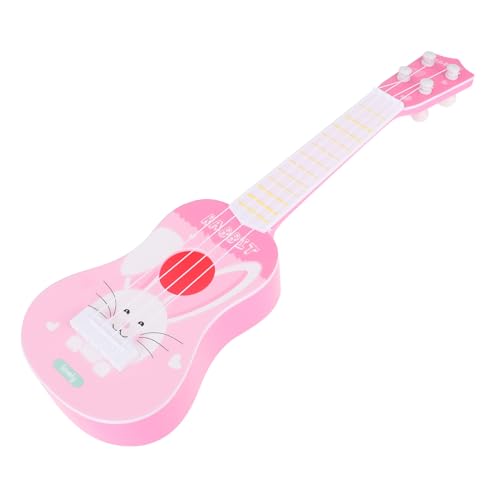 FIXOSHEE Ukulele aus Sicherem Kunststoff Frühes Lerninstrument für Mädchen und Jungen Nachbildung Gitarre Modell Leicht für Kindergarten und Musikalische Früherziehung von FIXOSHEE
