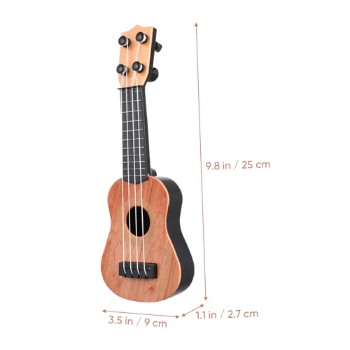 FIXOSHEE Ukulele mit Realistischem Klang und Sicheren Glatten Oberflächen Pädagogisches Musikspielzeug für Kreative Musikeinführung Handliches Leichtes Gitarrenmodell für Jungen und von FIXOSHEE