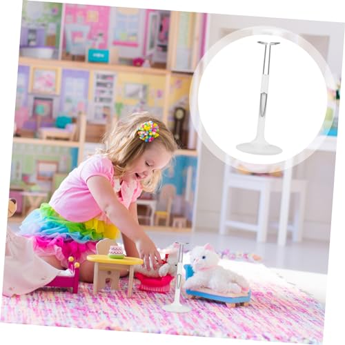FIXOSHEE Verstellbarer Metall Doll Stand Display Halterung Robuster Verstellbarer Puppenständer für Action Figuren und Puppenhaus Zubehör Stabile Halterung für Sammler und Präsentation von FIXOSHEE