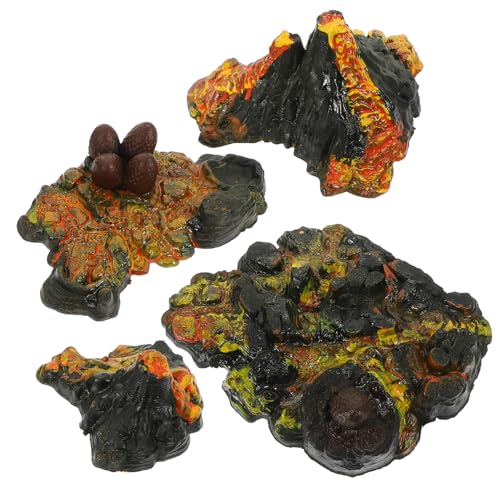 FIXOSHEE Volcano Modellset mit Realistischem Vulkanausbruch Erscheinung Langlebiges Material Detailgetreue Vulkanlandschaft Dekoration Lernspielzeug für Naturerkennung von FIXOSHEE
