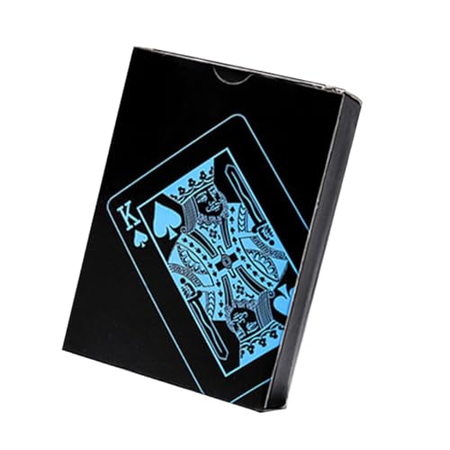 FIXOSHEE Wasserdichtes PVC Pokerkarten Set mit Box Langlebige Biegsame Plastik Spielkarten in Blau Kreatives Design für Familie und Freunde Wiederverwendbares Kartenspiel FIXOSHEE Wasserdichtes PVC Pokerkarten Set mit Box Langlebige Biegsame Plastik Spielkarten in Blau Kreatives Design für Familie und Freunde Wiederverwendbares Kartenspiel von FIXOSHEE