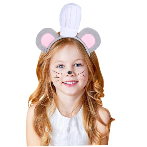 FIXOSHEE Weiches Mausohren Stirnband für Damen und Charmantes Kochmütze Design Bequemes Party Haarreif für Weihnachten Karneval Cosplay und Alltag Vielseitiges Accessoire FIXOSHEE Weiches Mausohren Stirnband für Damen und Charmantes Kochmütze Design Bequemes Party Haarreif für Weihnachten Karneval Cosplay und Alltag Vielseitiges Accessoire von FIXOSHEE