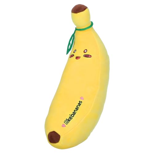 FIXOSHEE Weiches Plüsch Bananen Kissen Kuschelkissen mit Langlebiger Füllung Dekoratives Sofa und Schlafzimmer Kissen Niedliches Fruchtiges Kuscheltier Vielseitig Einsetzbar als von FIXOSHEE