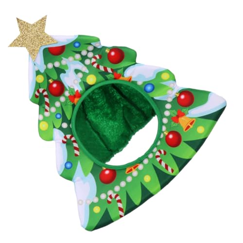 FIXOSHEE Weihnachtlicher Party-kopfschmuck Christmas Tree Atmungsaktiv Leichtes Cosplay-accessoire Farbenfrohes Design Bequem für Weihnachtsfeier und Festliche Rollenspiele von FIXOSHEE