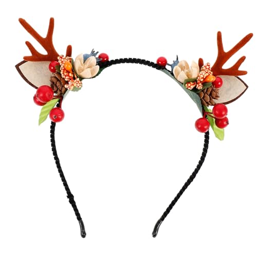 FIXOSHEE Weihnachtliches Rentiergeweih Haarreif Stirnband Cosplay Kostüm Accessoire Festlicher Haarschmuck für Weihnachtsfeier und Party FIXOSHEE Weihnachtliches Rentiergeweih Haarreif Stirnband Cosplay Kostüm Accessoire Festlicher Haarschmuck für Weihnachtsfeier und Party von FIXOSHEE