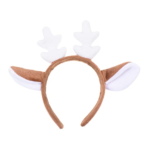 FIXOSHEE Weihnachtliches Rentiergeweih Haarreif aus Sicherem Material Weicher Haarschmuck für Mädchen Langlebiges Karneval Stirnband für Partys und Festliche Fotosessions von FIXOSHEE