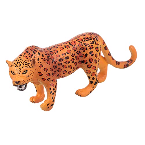 FIXOSHEE Wildtier Dekoration Leopard Modell Pädagogisches Tiermodell Langlebiges Desktop Ornament Lernspielzeug und für Dekoratives Wildtier Figur von FIXOSHEE