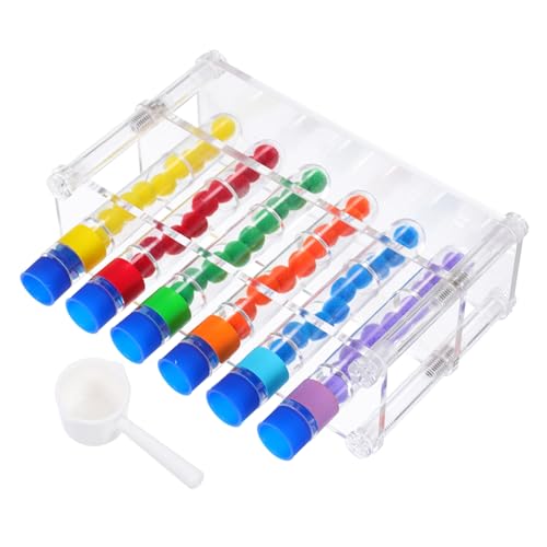 FIXOSHEE Wissenschaftliches Experimentierset mit Stabiler Reagenzglashalterung und Bunten Perlen Farbzuordnung und Zählspiel für Vorschulkinder Motorikförderndes Lernspielzeug für Mathe und FIXOSHEE Wissenschaftliches Experimentierset mit Stabiler Reagenzglashalterung und Bunten Perlen Farbzuordnung und Zählspiel für Vorschulkinder Motorikförderndes Lernspielzeug für Mathe und von FIXOSHEE
