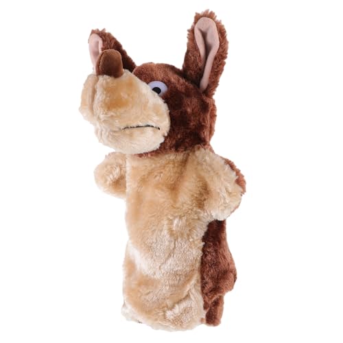 FIXOSHEE Wolf Handpuppe aus Weichem für Kuscheliges Tier handspielzeug für Interaktives Geschichtenerzählen für Bühne Kindergarten und Rollenspiele von FIXOSHEE