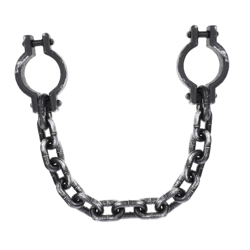 FIXOSHEE Wrist Shackles Kunststoff Handfesseln Leicht und Robust für Halloween Kostüm Party Dekoration Schwarz für Karneval Mottoparty und Cosplay Zubehör von FIXOSHEE